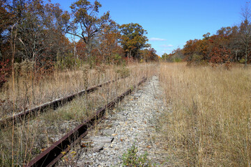 abandoned railroad tracks
