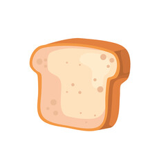 bread toast of bakery isolated style icon design, food shop breakfast theme Vector illustration