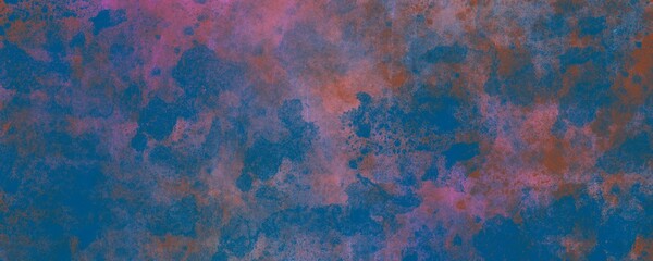 sfondo acquerello viola e blu, grunge vintage, vernice in elegante sfondo, illustrazione, web banner texture marmorizzato. 