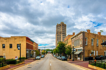 Fototapeta na wymiar Elgin Town street view in Elgin Town of Illinois.
