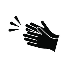 Clapping hand icon vector eps 10