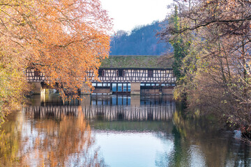 Fototapeta na wymiar Herbst am Fluss