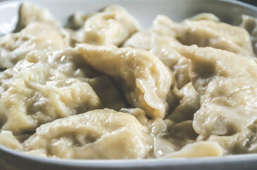 Image of traditional polish dumplings.