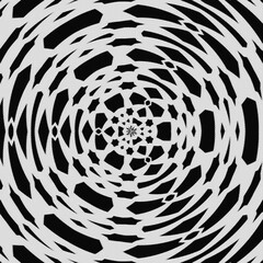 Black and White Abstract Design, Circle Background image