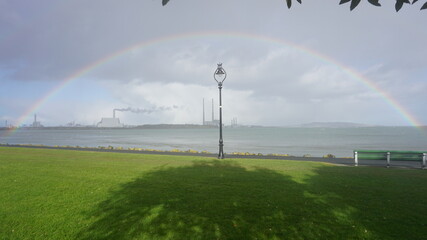 rainbow over the sea