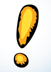 Exclamation point. Vector drawing icon