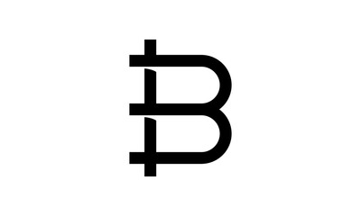 b font logo vector