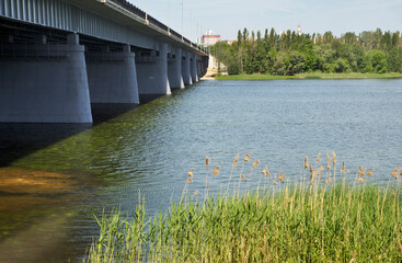 Petrovsky bridge (bridge of Peter) in Lipetsk. Russia