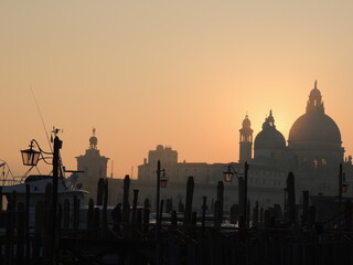 Fototapeta premium Punta della Dogana, Venice at sunset Jan/2020