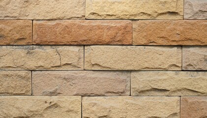 A texture of a bricks layer of a vintage fence style.