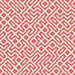 Abstract Geometric Pattern generative computational art illustration