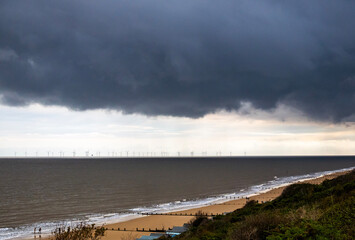 storm on the beach