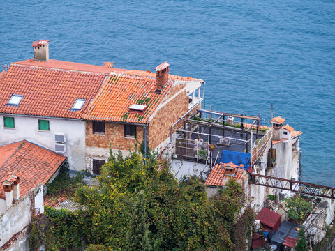 View from the belltower at Rovinj Croatia
