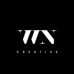Fototapeta premium WN Letter Initial Logo Design Template Vector Illustration