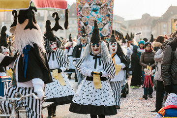 traditionelle Figur der Basler Fasnacht	