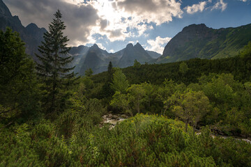 Fototapeta premium Dolina Zeleneho plesa - High Tatras, Slovakia
