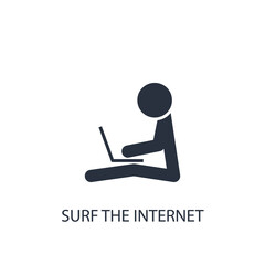 Human with laptop icon