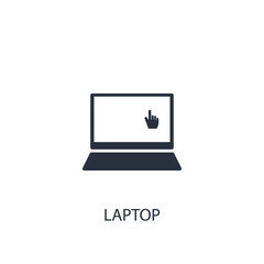 Laptop with cursor icon