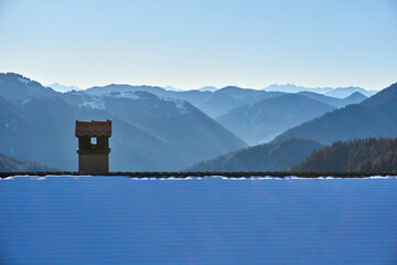 Chimney of a mountain hut