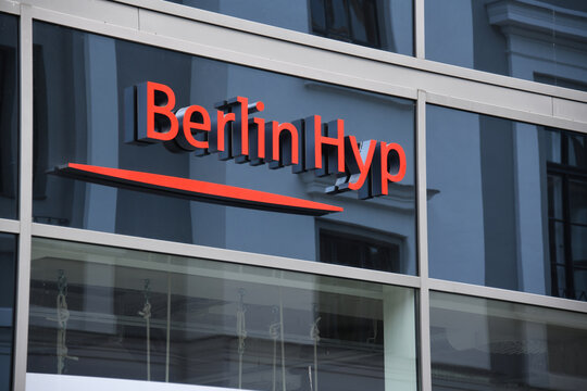 Berlin, Germany - July 20, 2019:  Headquarters of Berlin Hyp in Berlin, Germany - Berlin Hyp is one of Germany's leading real estate and Pfandbrief banks