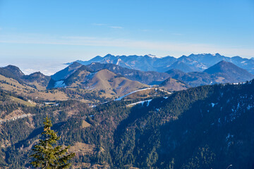 mountain range in bavaria, germany