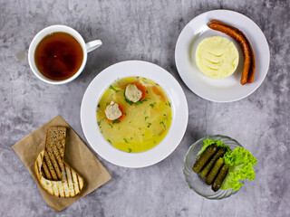 Combo three course lunch and tea