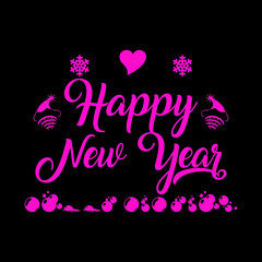 Happy new year vector design