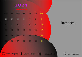 calendar design vector 