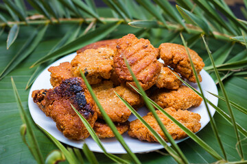 Thekua is an Indian sweet dish.popular in uttarpradesh, bihar and jharkhand.offering for the chhat festival. 