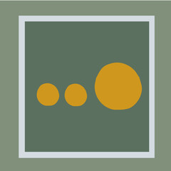 vector image, yellow
spots in the gray frame