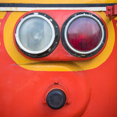 ancien phare avant d'une locomotive