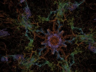 Imaginatory fractal background Image