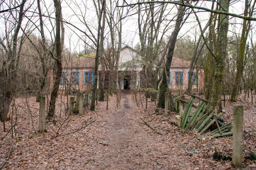 Chernobyl/Pripyat/Ukraine. 25.02.2016 Zone of Chernobyl accident dominates the energy of most disastrous nuclear power plant accident in history