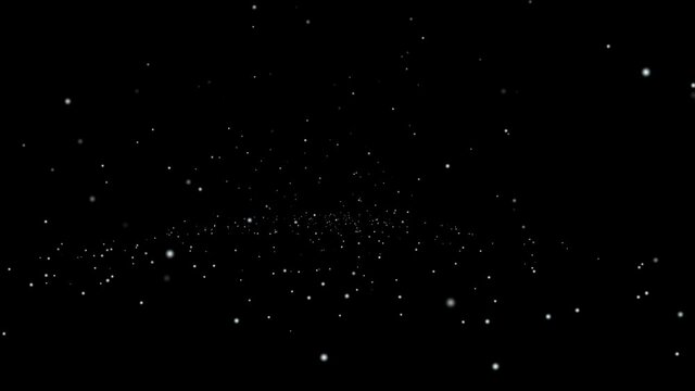 Hailstorm Effect In Black Background