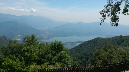 Mountains and lakes around North Italy