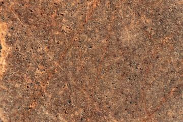 Uniform brown abstract natural stone texture. Background for packaging and design. Stone wall pattern.