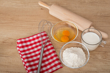 Homemade gingerbread ingredients