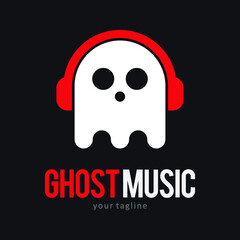 Ghost logo icon symbol template design