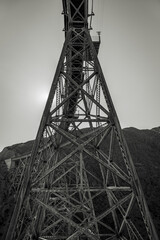 Old, iron railway bridge