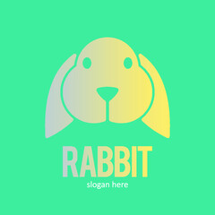 rabbit animal logo icon symbol design template