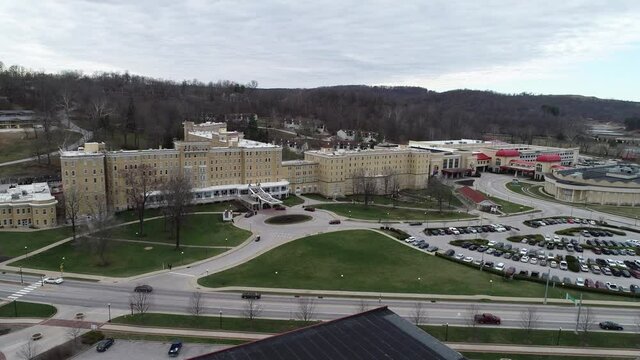 French Lick Casino And Scenic Railway Indiana Drone View