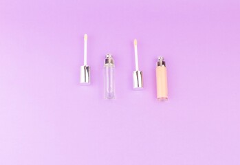 cosmetics for eye and lip makeup