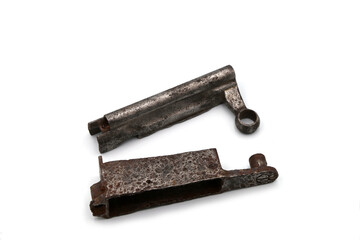 old rusty rifle bolt from the war