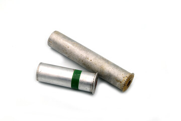 aluminum cartridges from the flare gun