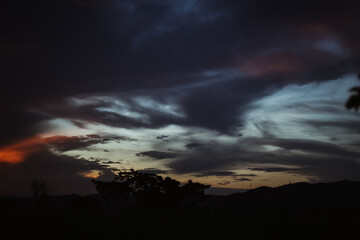 Last rays of the sunset