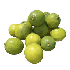 Lime 3d illustration isolated on the white background