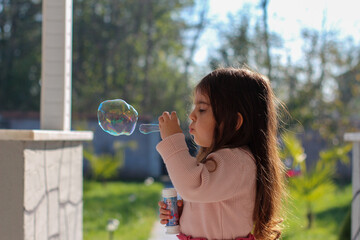 girl bubbles