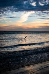 Fototapeta premium beautiful, mystical sunrise over the calm sea
