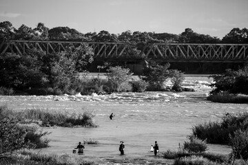 Bridge over the São Francisco River in the city of Pirapora, Minas Gerais, Brazil