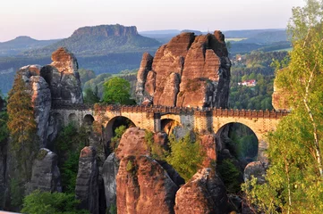Acrylic prints Bastei Bridge Bastei in Sächsischen Schweiz